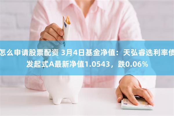 怎么申请股票配资 3月4日基金净值：天弘睿选利率债发起式A最新净值1.0543，跌0.06%