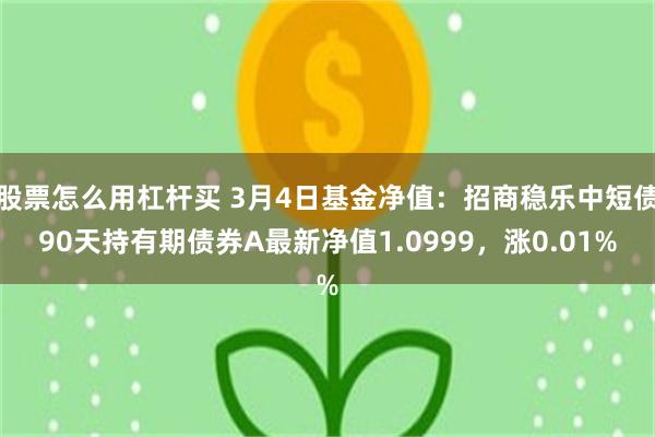 股票怎么用杠杆买 3月4日基金净值：招商稳乐中短债90天持有期债券A最新净值1.0999，涨0.01%