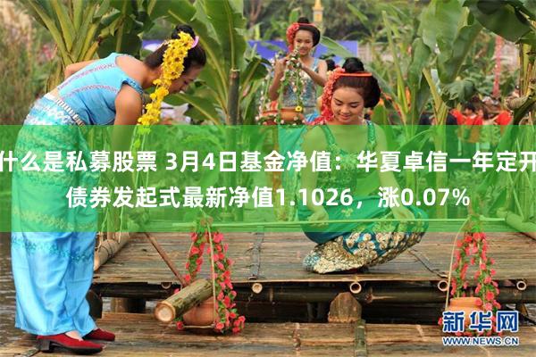 什么是私募股票 3月4日基金净值：华夏卓信一年定开债券发起式最新净值1.1026，涨0.07%