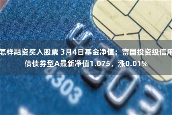 怎样融资买入股票 3月4日基金净值：富国投资级信用债债券型A最新净值1.075，涨0.01%