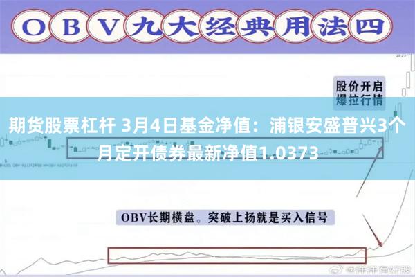 期货股票杠杆 3月4日基金净值：浦银安盛普兴3个月定开债券最新净值1.0373