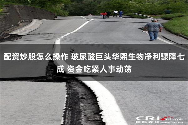 配资炒股怎么操作 玻尿酸巨头华熙生物净利骤降七成 资金吃紧人事动荡