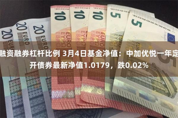 融资融券杠杆比例 3月4日基金净值：中加优悦一年定开债券最新净值1.0179，跌0.02%