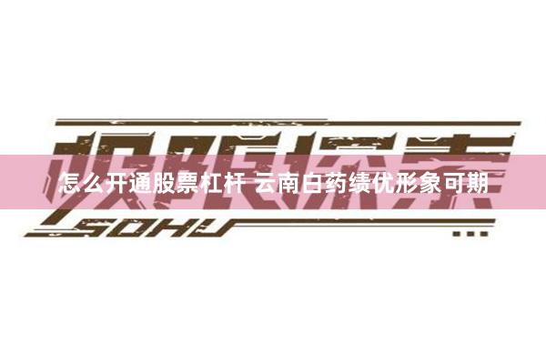 怎么开通股票杠杆 云南白药绩优形象可期