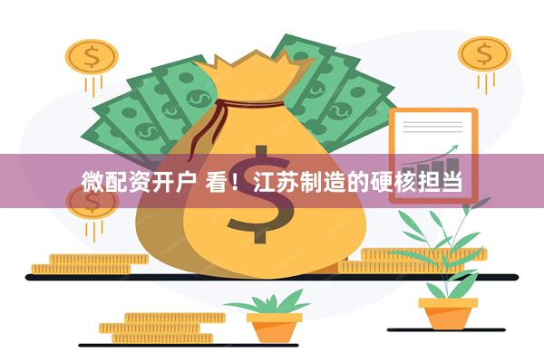 微配资开户 看！江苏制造的硬核担当