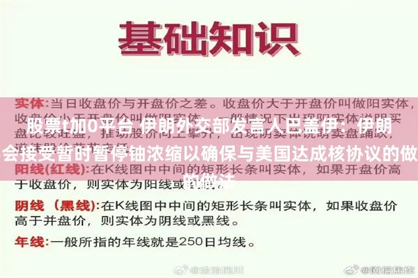 股票t加0平台 伊朗外交部发言人巴盖伊：伊朗不会接受暂时暂停铀浓缩以确保与美国达成核协议的做法