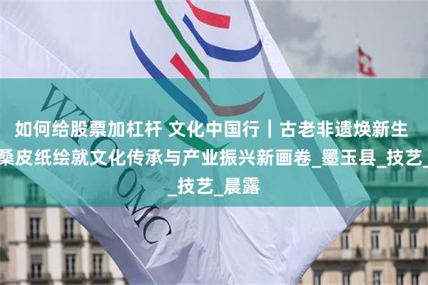 如何给股票加杠杆 文化中国行｜古老非遗焕新生 墨玉桑皮纸绘就文化传承与产业振兴新画卷_墨玉县_技艺_晨露
