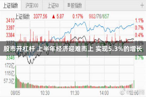 股市开杠杆 上半年经济迎难而上 实现5.3%的增长