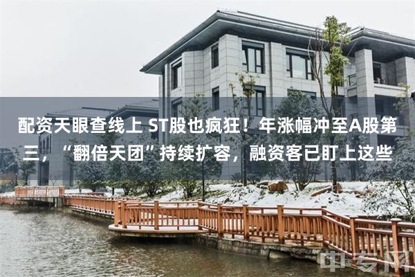 配资天眼查线上 ST股也疯狂！年涨幅冲至A股第三，“翻倍天团”持续扩容，融资客已盯上这些
