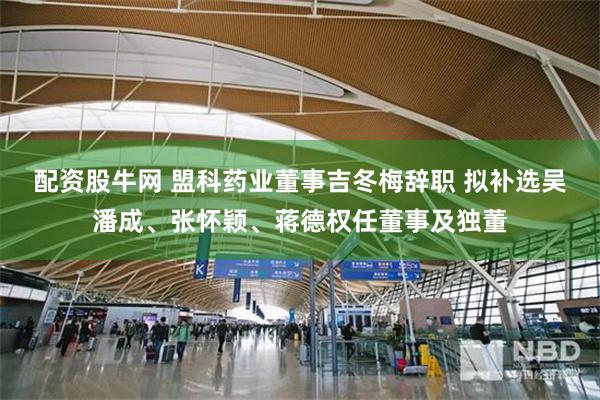 配资股牛网 盟科药业董事吉冬梅辞职 拟补选吴潘成、张怀颖、蒋德权任董事及独董