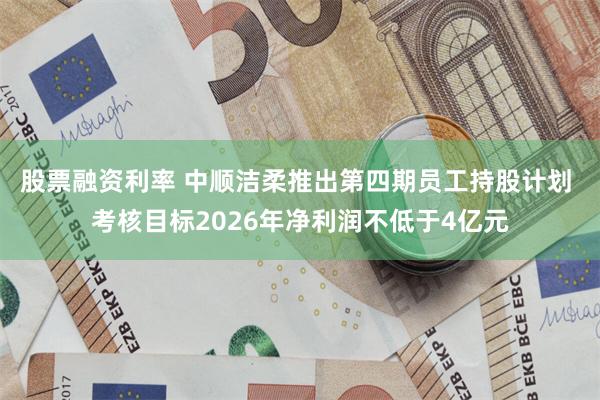 股票融资利率 中顺洁柔推出第四期员工持股计划 考核目标2026年净利润不低于4亿元