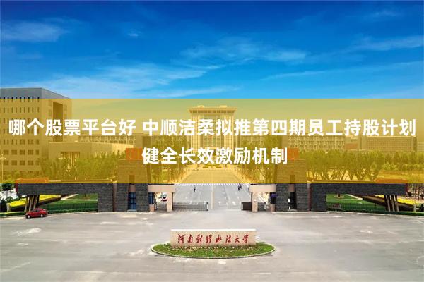 哪个股票平台好 中顺洁柔拟推第四期员工持股计划 健全长效激励机制