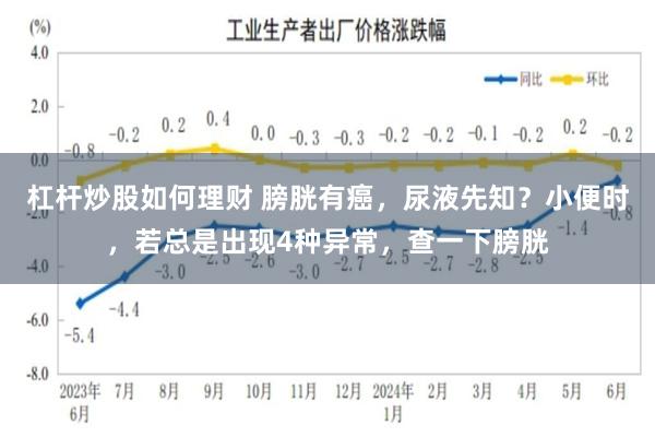 杠杆炒股如何理财 膀胱有癌，尿液先知？小便时，若总是出现4种异常，查一下膀胱