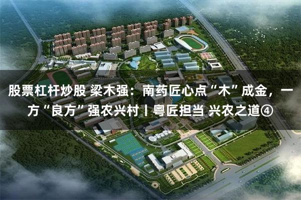 股票杠杆炒股 梁木强：南药匠心点“木”成金，一方“良方”强农兴村丨粤匠担当 兴农之道④