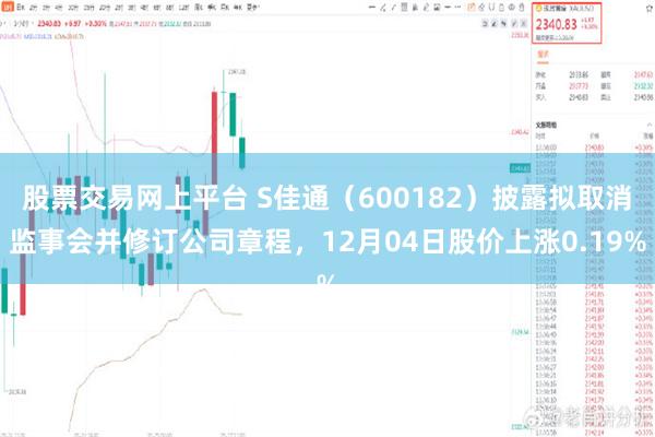 股票交易网上平台 S佳通（600182）披露拟取消监事会并修订公司章程，12月04日股价上涨0.19%