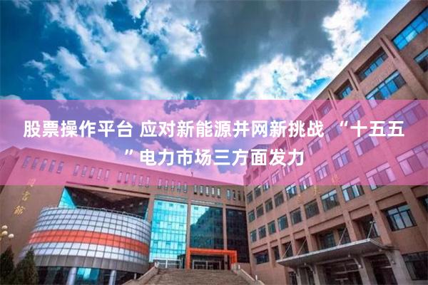 股票操作平台 应对新能源并网新挑战 “十五五”电力市场三方面发力