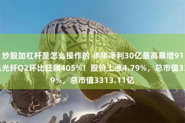 炒股加杠杆是怎么操作的 半年净利30亿最高暴增914%，长飞光纤Q2环比狂飙405%！股价上涨4.79%，总市值3313.11亿