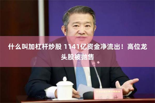什么叫加杠杆炒股 1141亿资金净流出!高位龙头股被抛售