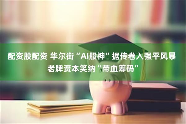 配资股配资 华尔街“AI股神”据传卷入强平风暴 老牌资本笑纳“带血筹码”