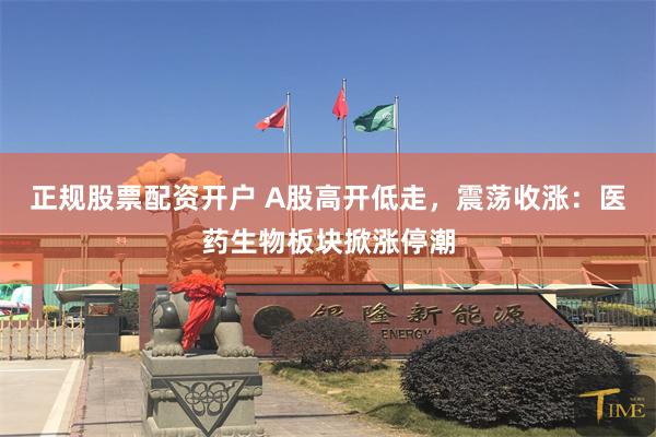 正规股票配资开户 A股高开低走，震荡收涨：医药生物板块掀涨停潮