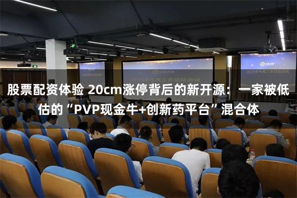 股票配资体验 20cm涨停背后的新开源:一家被低估的“PVP现金牛+创新药平台”混合体